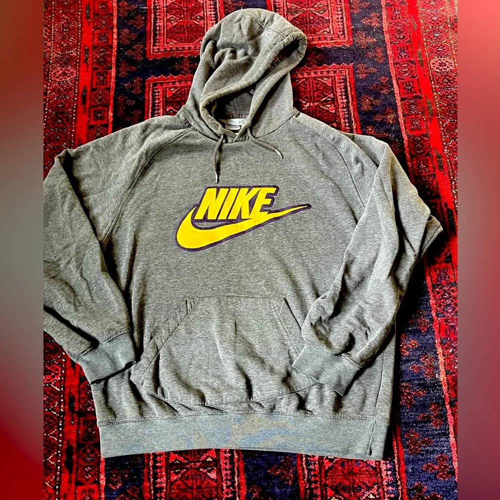 トップス 90s In USA NIKE swoosh hoodie VINTAGE NIKE CENTER SWOOSH HOODIE 1990S SIZE LARGE TRAVIS SCOTT
